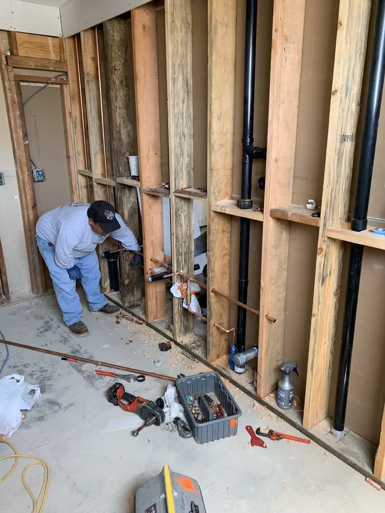 Commercial rough-in plumbing for Water Heater Replacement in Cedar Village